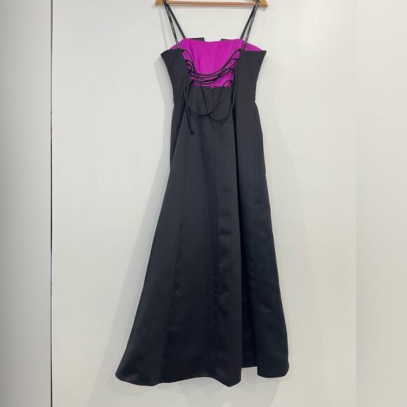 Vintage Morgan Co Strapless Prom Dress Maxi Gown 3/4 Y2K Goth Fairy Corset - Picture 7 of 10